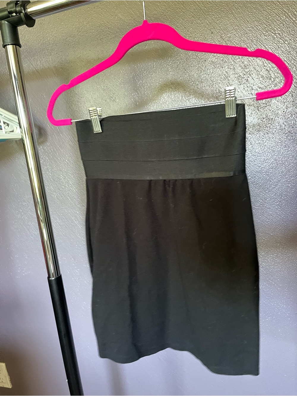 Max Studio Black High-Waist Pencil Skirt
